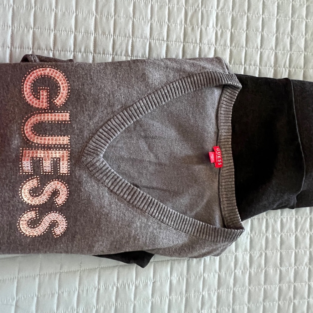 Guess Gray sweater/leggings set